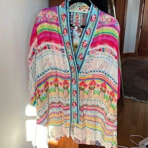Johnny Was Kimono Jacket size Small